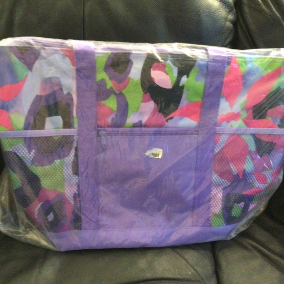 2 for $30 NWOT abstract floral Tote - Picture 2 of 2